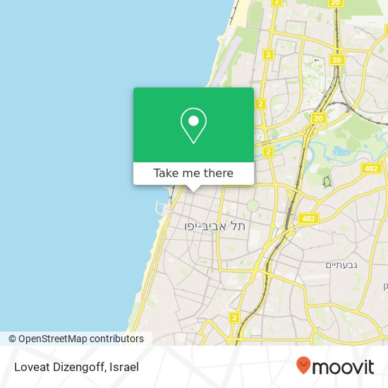 Loveat Dizengoff, ז'בוטינסקי תל אביב-יפו, תל אביב, 60000 map