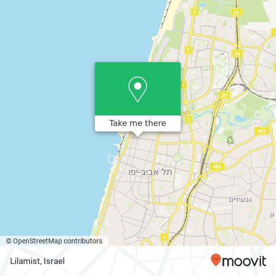 Lilamist, מאיר דיזנגוף תל אביב-יפו, תל אביב, 63117 map