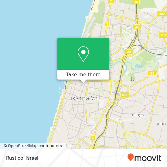 Rustico, בזל תל אביב-יפו, תל אביב, 62744 map