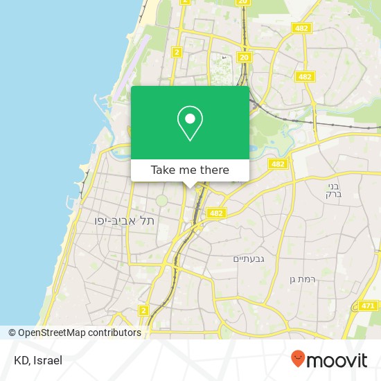 Карта KD, ניסים אלוני 10 תל אביב-יפו, תל אביב, 62919