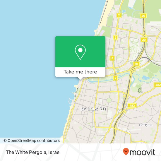 Карта The White Pergola, נמל תל אביב, תל אביב-יפו, 60000