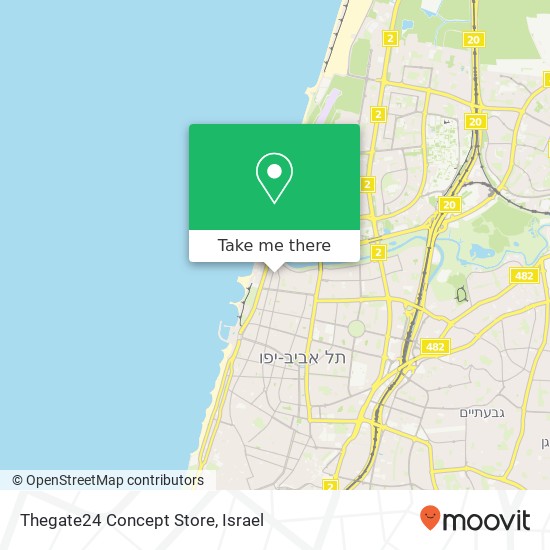 Thegate24 Concept Store, ירמיהו הנביא 24 הצפון הישן-האזור הצפוני, תל אביב-יפו, 60000 map