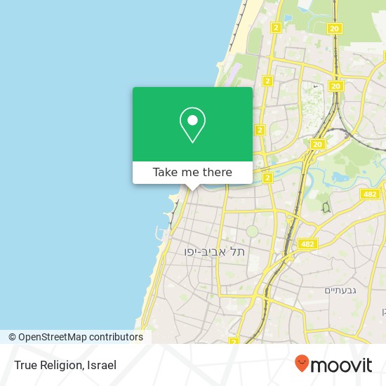 True Religion, אליעזר בן יהודה תל אביב-יפו, תל אביב, 63502 map