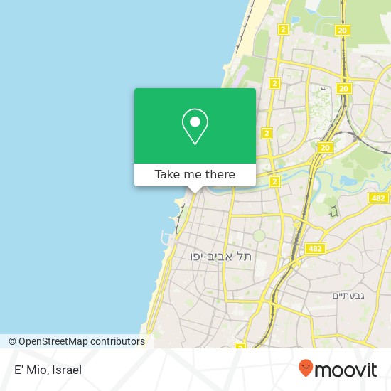 Карта E' Mio, ירמיהו הנביא הצפון הישן-האזור הצפוני, תל אביב-יפו, 60000