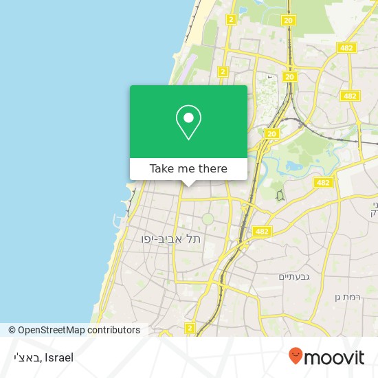 Карта באצ'י, יעקב דה האז תל אביב-יפו, תל אביב, 62666