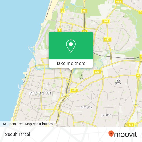 Карта Suduh, איילון דרום בבלי, תל אביב-יפו, 60000