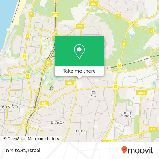 Карта באגט מ.מ, מצדה בני ברק, תל אביב, 51201