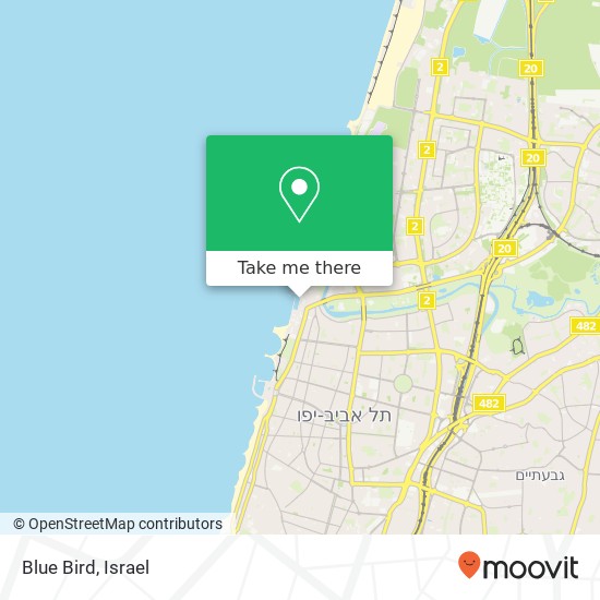Карта Blue Bird, תל אביב-יפו, תל אביב, 60000