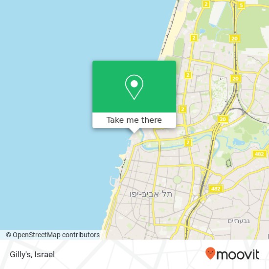 Gilly's, נמל תל אביב תל אביב-יפו, תל אביב, 60000 map