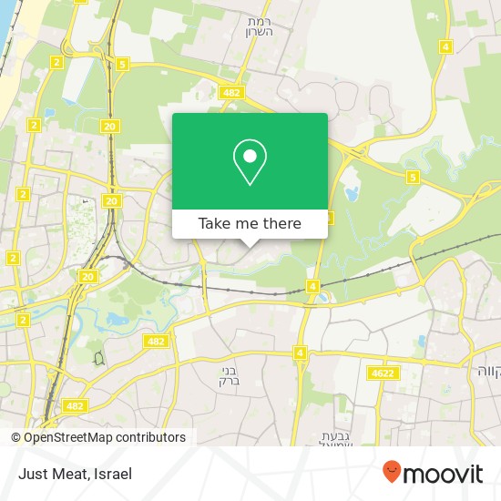 Just Meat, ראול ולנברג עתידים, תל אביב-יפו, 60000 map