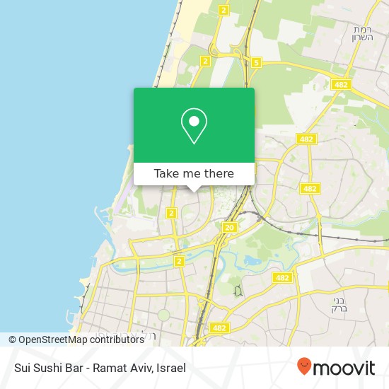 Sui Sushi Bar - Ramat Aviv, ברזיל רמת אביב, תל אביב-יפו, 69460 map