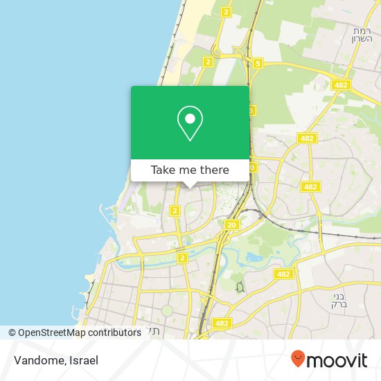 Карта Vandome, רמת אביב, תל אביב-יפו, 60000