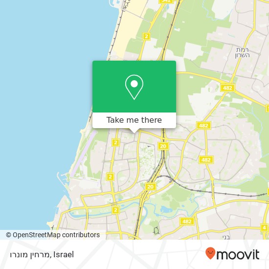 Карта מרחין מונרו, אופנהיימר תל אביב-יפו, תל אביב, 69395