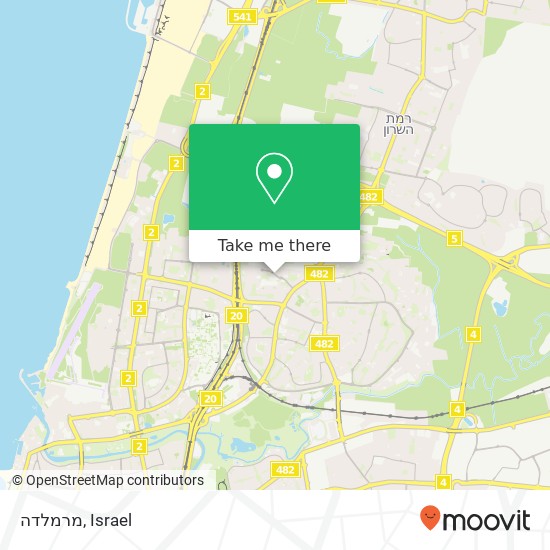 מרמלדה, אהרון בקר תל אביב-יפו, תל אביב map