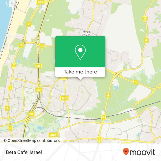 Beta Cafe, צה"ל תל אביב-יפו, תל אביב, 69934 map