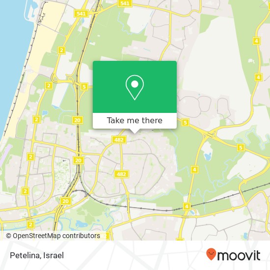 Карта Petelina, תל אביב-יפו, תל אביב, 60000