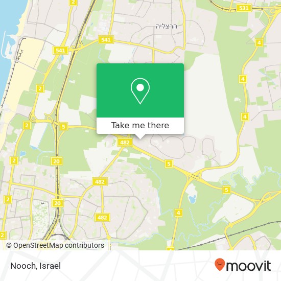 Карта Nooch, שושן רמת השרון, 47000