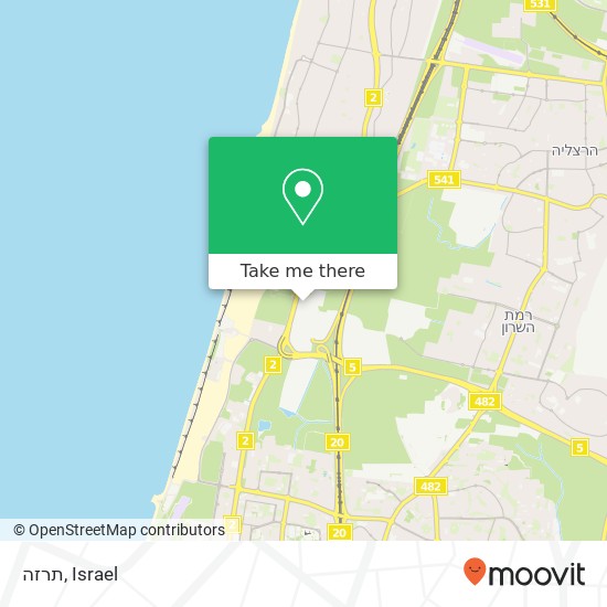 Карта תרזה, רמת השרון, תל אביב, 47000