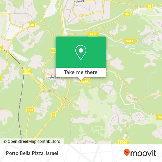 Карта Porto Bella Pizza, הדרור ירחיב, 45860