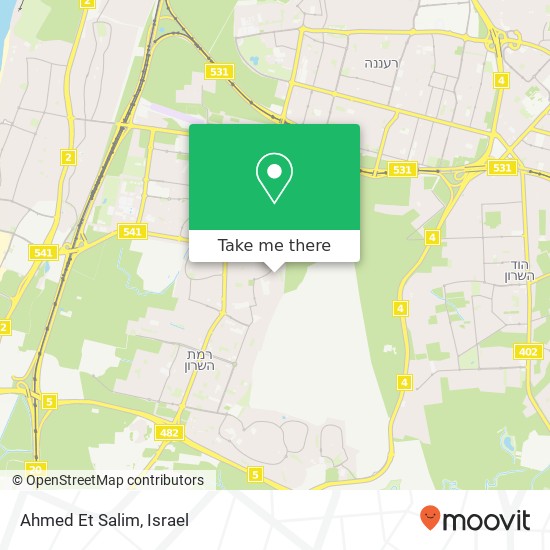 Карта Ahmed Et Salim, עמיר הרצליה הצעירה, הרצליה, 46802