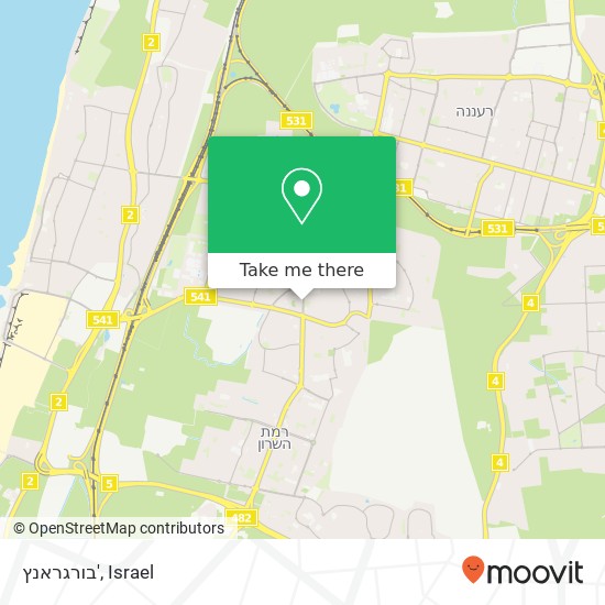 בורגראנץ', שדרות בן גוריון הרצליה, תל אביב, 46785 map