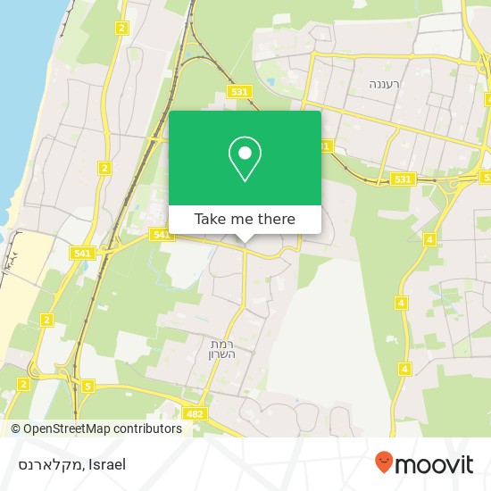 מקלארנס map