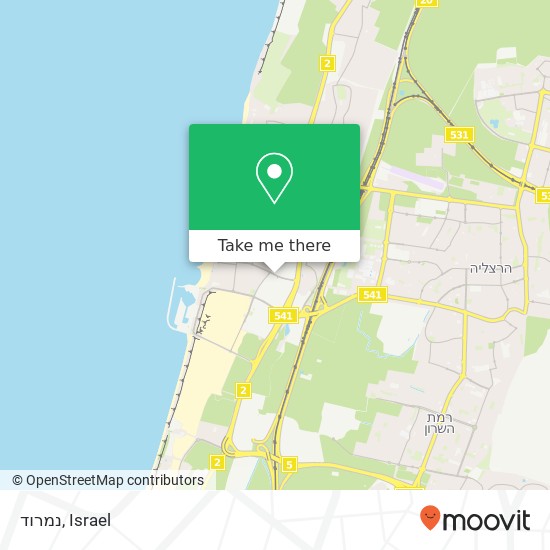 נמרוד, מדינת היהודים הרצליה, תל אביב, 46000 map