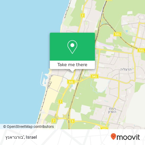 Карта בורגראנץ', מדינת היהודים 95 הרצליה, תל אביב, 46766