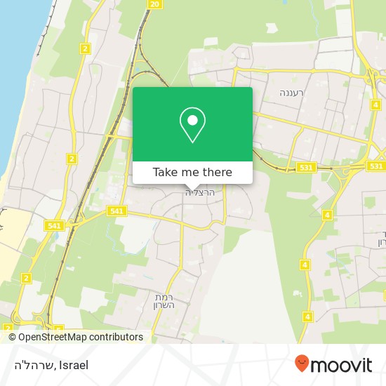 שרהל'ה, סוקולוב הרצליה, תל אביב, 46497 map