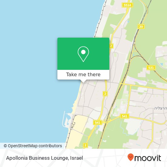 Apollonia Business Lounge map