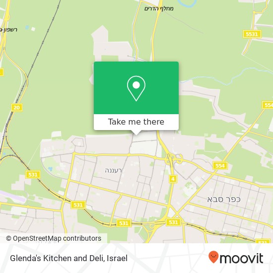 Glenda's Kitchen and Deli, המלאכה 18 רעננה, 43661 map