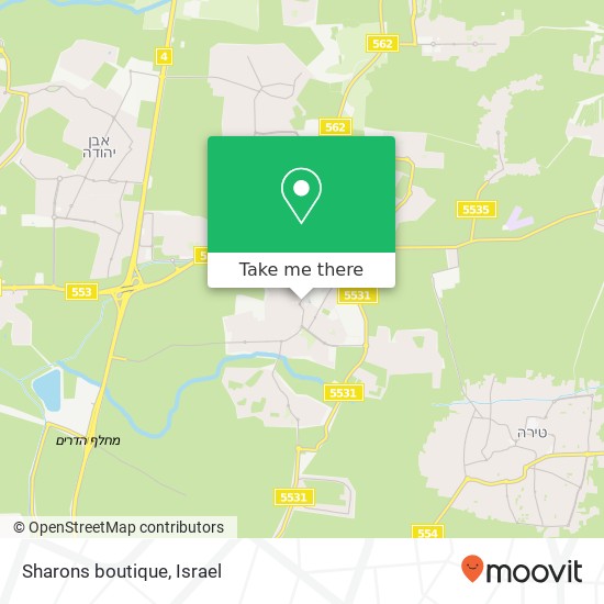 Sharons boutique, הדקל 54 תל מונד, 40600 map