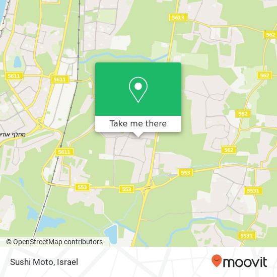 Sushi Moto, המייסדים אבן יהודה, השרון, 40500 map