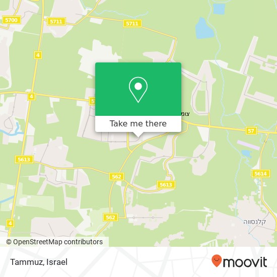 Tammuz, ארגמן כפר יונה, 40300 map