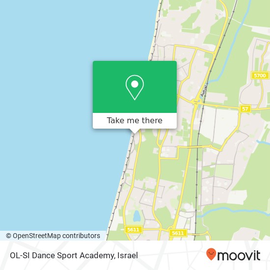 OL-SI Dance Sport Academy, שדרות עובד בן עמי גלי הים, נתניה, 42000 map