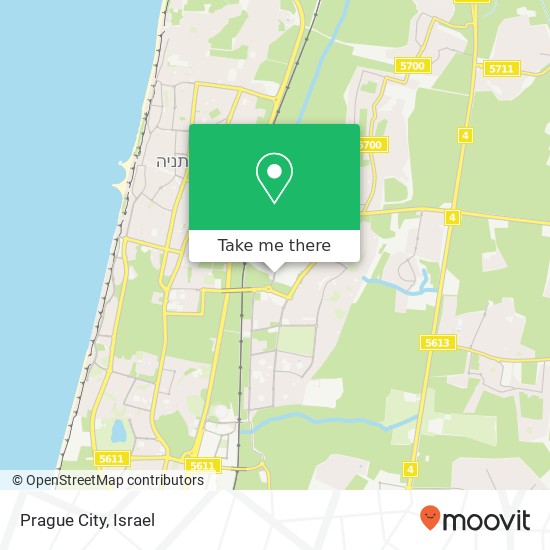 Prague City, דוד פנקס נתניה, השרון, 42377 map