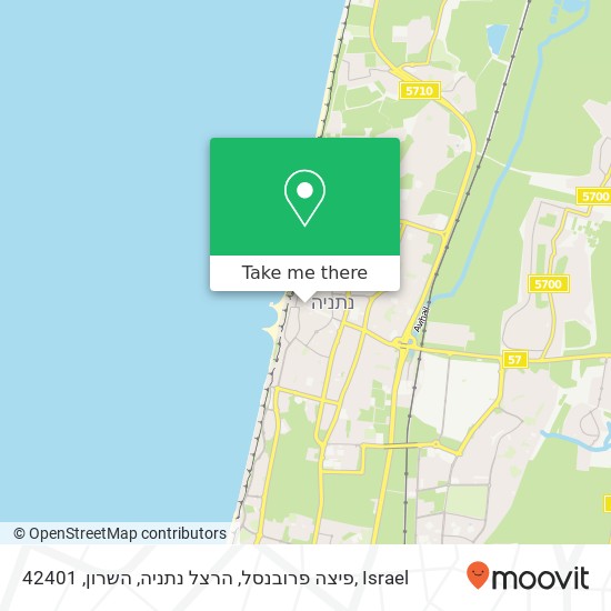 פיצה פרובנסל, הרצל נתניה, השרון, 42401 map