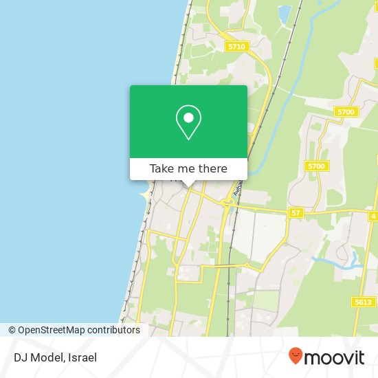 Карта DJ Model, הרצל נתניה, השרון, 42392