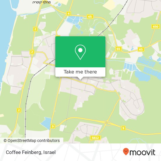 Coffee Feinberg, ז'בוטינסקי חדרה, 38400 map
