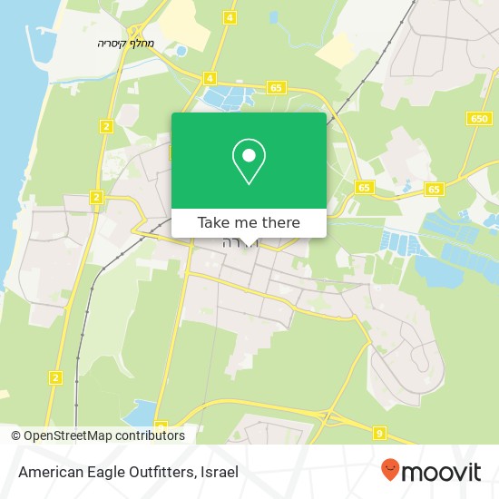 American Eagle Outfitters, שדרות רוטשילד 40 חדרה, 38268 map