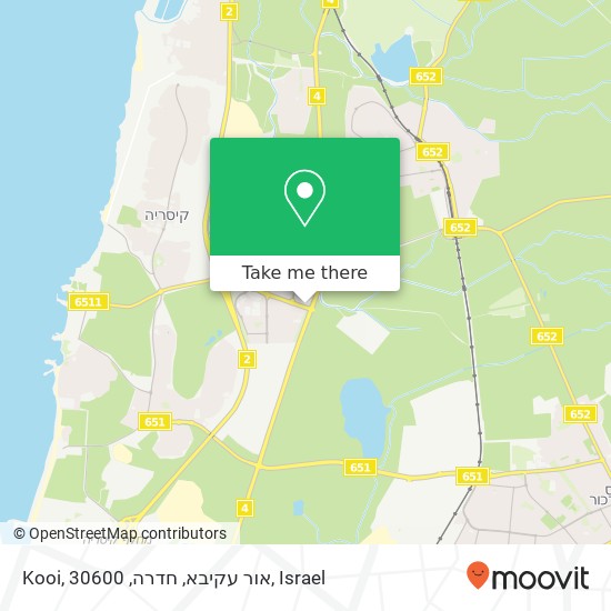 Kooi, אור עקיבא, חדרה, 30600 map