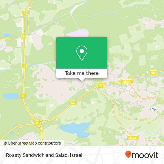 Карта Roasty Sandwich and Salad, כפר קרע, 30075