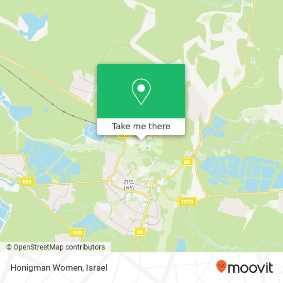 Honigman Women, בית שאן, יזרעאל, 10900 map