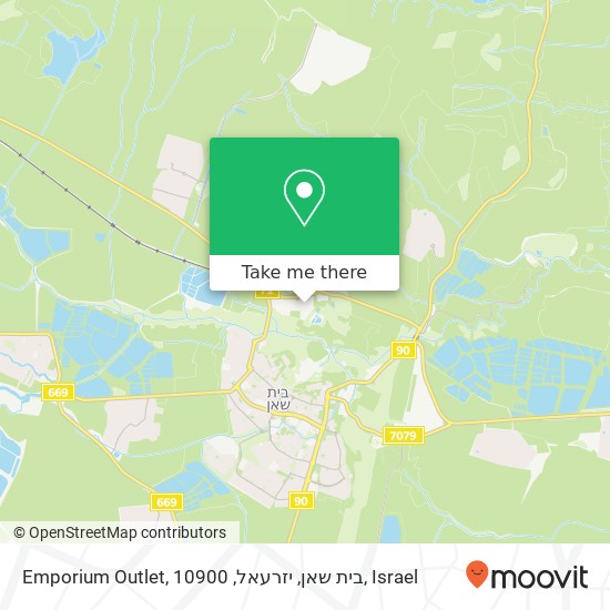 Emporium Outlet, בית שאן, יזרעאל, 10900 map