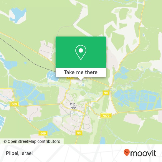 Pilpel, בית שאן, יזרעאל, 10900 map