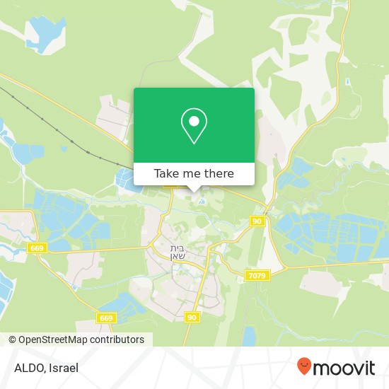 ALDO, בית שאן, יזרעאל, 10900 map