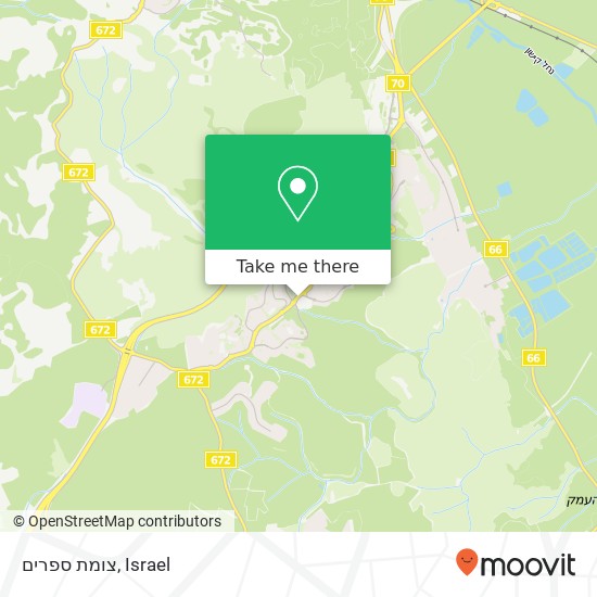 צומת ספרים map