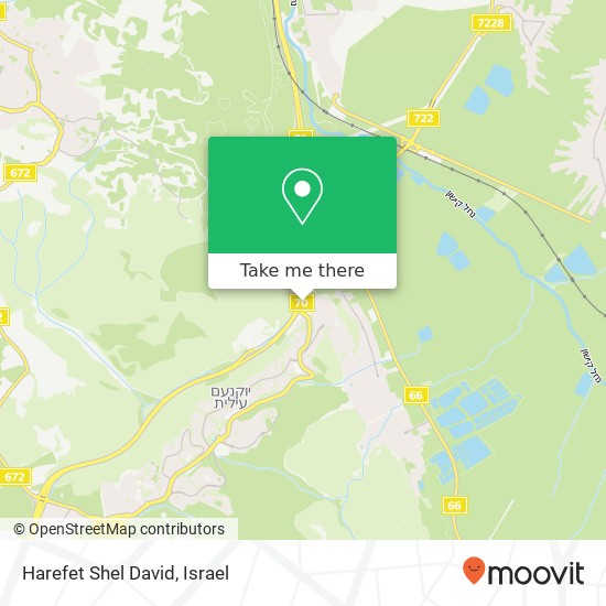Harefet Shel David, 70 יקנעם עילית, 20692 map