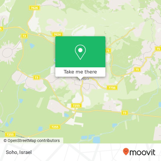 Карта Soho, הזית מגדל העמק, יזרעאל, 23011