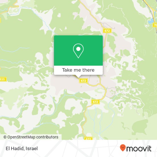 Карта El Hadid, 672 דאלית אל כרמל, חיפה, 30056